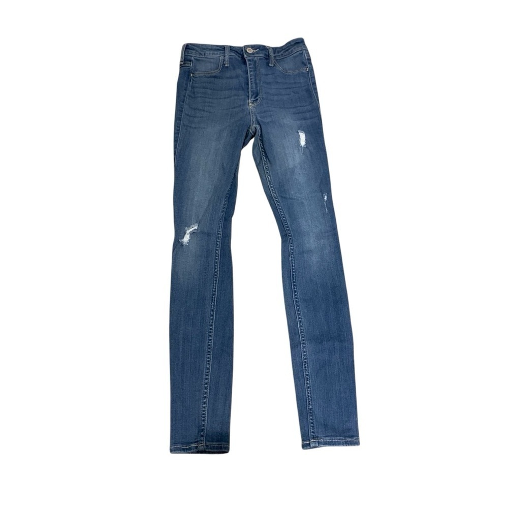 HOLLISTER High Rise Jean Legging Distressed size 3R waist 26 length 28